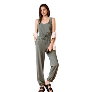 Abercrombie & Fitch Sage Green Jumpsuit